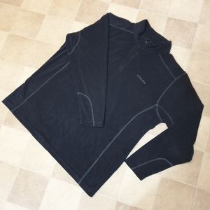 Columbia Men's Lightweight Fleece Pullover Jacket Dark Grey 1/4 zip XXL New wtag